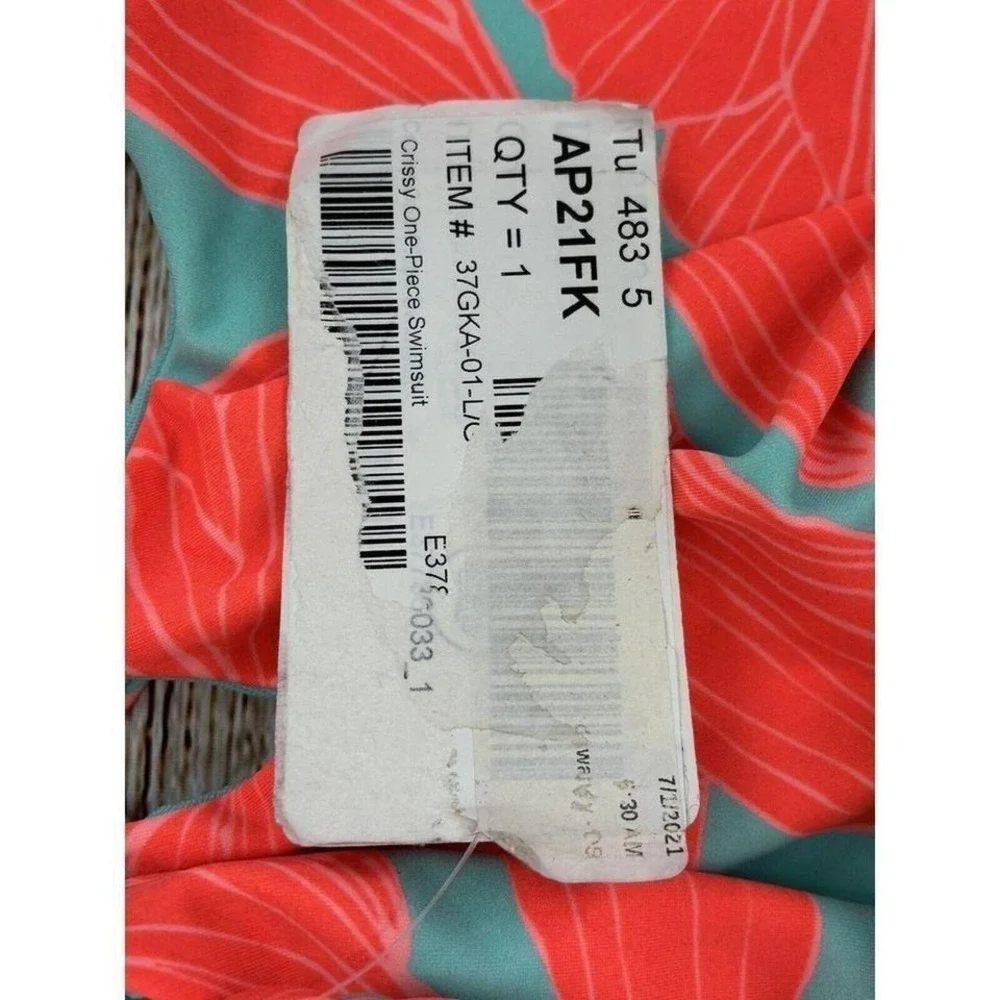 Body Glove Smoothies Crissy Swimsuit Size Large One Piece‎ Tikahau Cut Out Sides